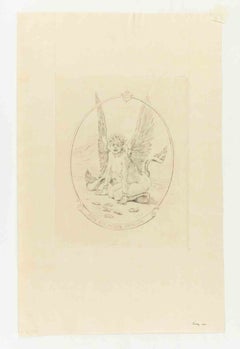 Poisson Rare - Etching by Félicien Rops - 1880s