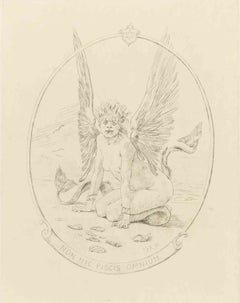 Poisson Rare - Etching by Félicien Rops - 1880s