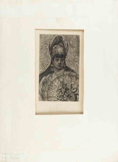 Pallas - Etching by Félicien Rops - 1874