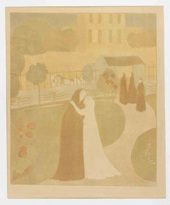 La Visitation à la Ville Montrouge - Lithograph by Maurice Denis - 1896