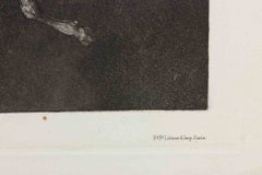 „Lluvia de Toros“ – Radierung von Francisco Goya, moderner Stil, 1877