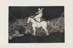 «Una Reina del Circo» - Aguafuerte de Francisco Goya, estilo moderno, 1877