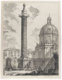 La Colonna Trajana - Etching by G. B. Piranesi, Modern Style, 1758