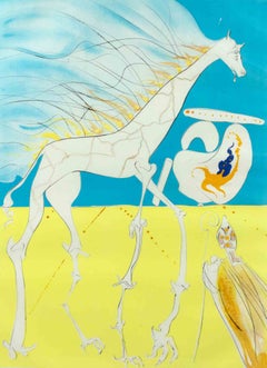 La Giraffe Saturnienne - Etching attr. to Salvador Dalí - 1974