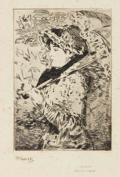 Jeanne (Le Printemps) – Radierung von Edouard Manet – 1882