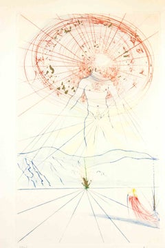 Lo sposo balza sulla montagna - Incisione attribuita a Salvador Dalí - 1971