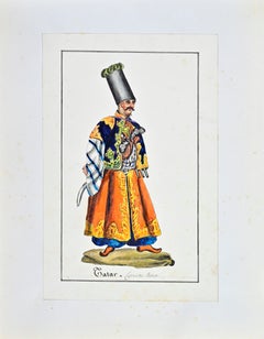 Tatar - Drawing by Jean-Baptiste Barla - 1840