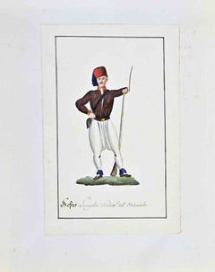 Nefer - Dibujo de Jean-Baptiste Barla - 1840