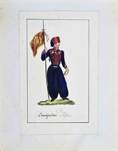 Sangiawar - Disegno di Jean-Baptiste Barla - 1840