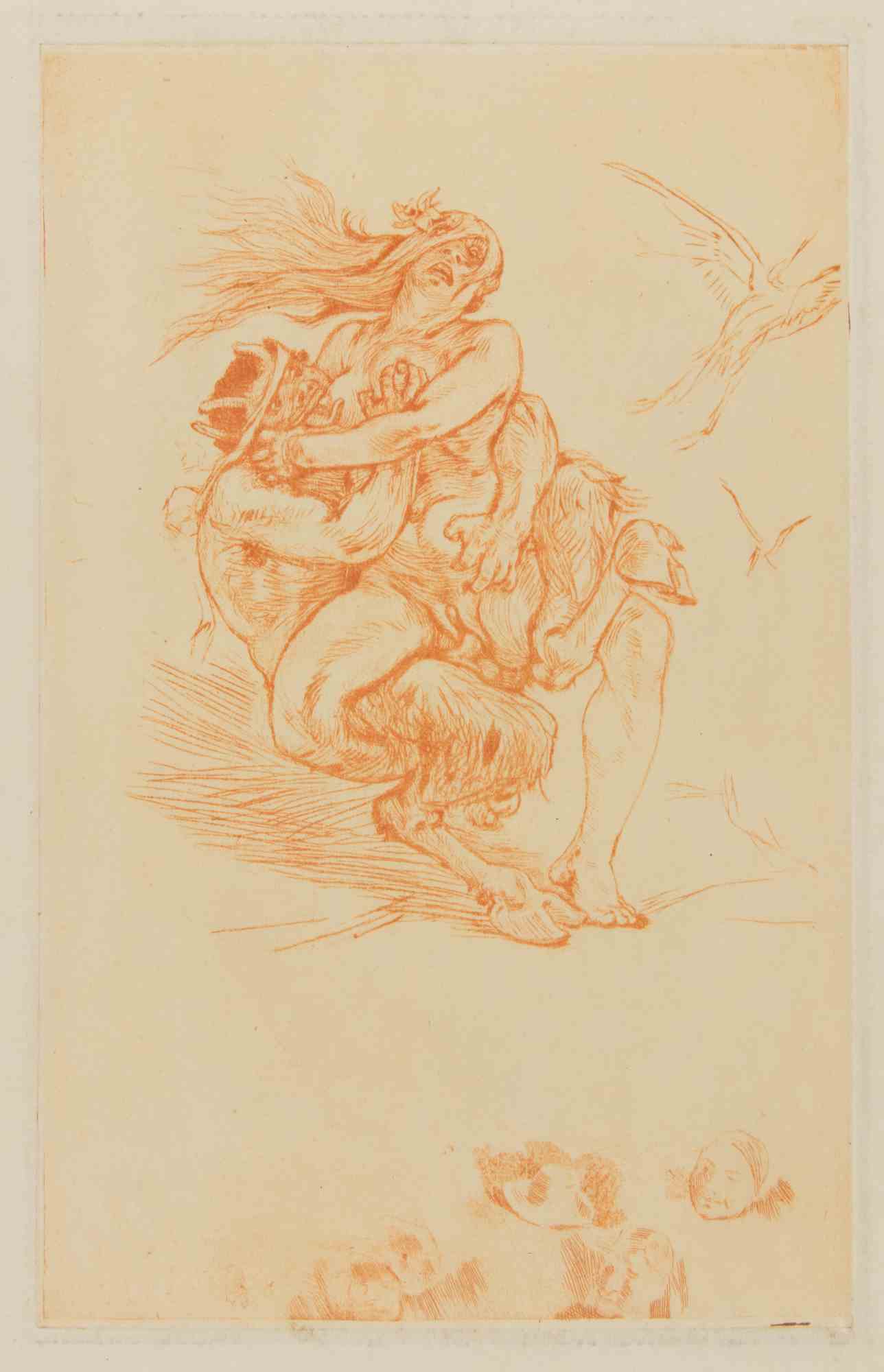 „Courtoisie Exagérée“ – Radierung von Félicien Rops – 1880er Jahre