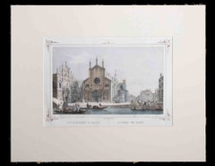 Venice, Church of S. Giovanni e Paolo-Lithograph by Giuseppe Kier-19th Century