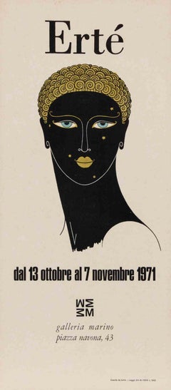 Ertè-Exhibition Poster - Offset Print - 1971
