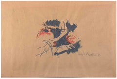 Abstract Bird - Drawing by Carlo Montesi - 1966