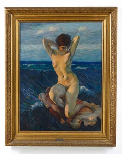 The Pearl (after Ettore Tito) - Oil Paint by Giuseppe Rivaroli - 1920s