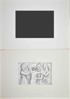 Non è Lecito il Pianto, Lithograph, Modern Style, Signed, Edition of 20, 1944