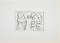Non è Lecito il Pianto, Lithograph, Modern Style, Signed, Edition of 20, 1944