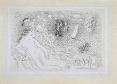 « Baigneuse devant la mer » - Gravure de Raoul Dufy - vers 1929