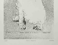 Homo Ludens - Etching by Sergio Barletta - 1960s