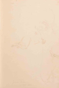 Girl - Drawing by Jacques Hirtz - Mid-20th Century