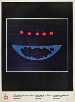 XIV Winter Olympics Games - Vintage Poster after Yozo Hamaguchi - 1984