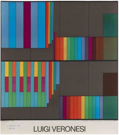 Abstract Composition - Lithograph by Luigi Veronesi - 1976