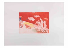 Swimmers - Etching by Ennio Calabria - 1990s