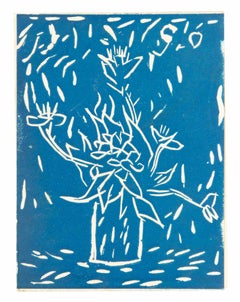 Al Grattacielo - xilografía de Giovanni Omiccioli - 1956
