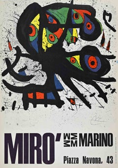 Miró Exhibition Poster - Photo-Offset After Joan Miró - 1971