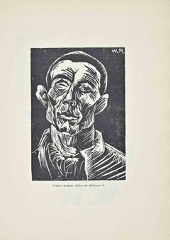 Bildnis des Bildhauers G. (Portrait of the Sculptor G.) - Woodcut - 1920s