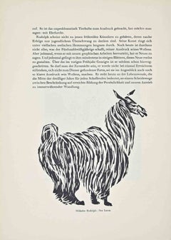 Bildnis des Bildhauers G. (Portrait of the Sculptor G.) - Woodcut - 1920s