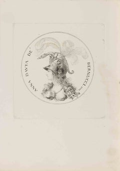 Portrait of Anna Davia de' Bernucci - Etching - 1792
