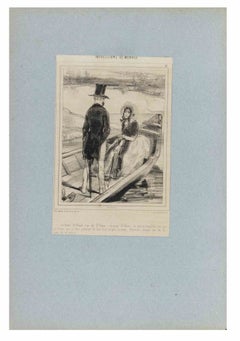 Impressions de Ménage - Lithograph By Paul Gavarni - 19th Century