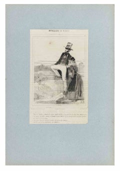 Impressions de Ménage - Lithograph By Paul Gavarni - 19th Century