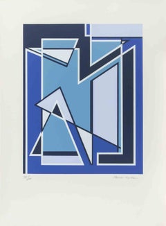 Abstract Composition - Screenprint by Mario Radice - 1960s