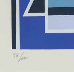 Abstract Composition - Screenprint by Mario Radice - 1960s