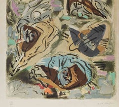 Composizione, litografia, firmata, tiratura di 150+XXX, 1971