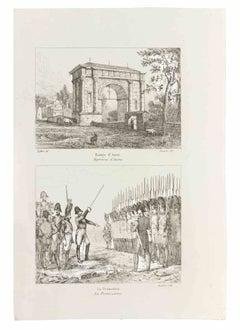 Entrée d'Aoste - Etching - 1836