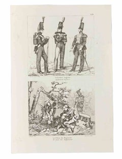 Infanterie Anglaise - Etching - 1833