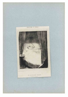 Un Cataplasme Partagé ... - Lithograph By Paul Gavarni - Mid-19th Century