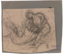 The Eternal Love - Drawing by Luigi Galli - Late 19th Century