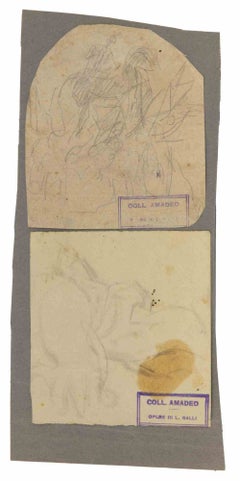 Composition - Drawing by Luigi Galli - Late 19th Century