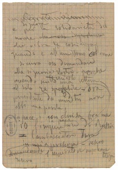 Composition - Drawing by Luigi Galli - Late 19th Century