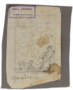 Composizione - Disegno di Luigi Galli - Fine del XIX secolo