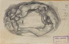Studi anatomici - Disegno di Luigi Galli - Fine del XIX secolo