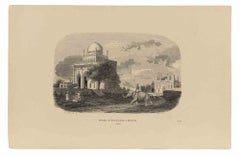 Mustapha Khan Mosque in Bijapur - Lithograph by Ernst Breton - 1843 ca.