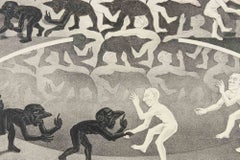 « La Rencontre » - Lithographie de Maurits Cornelis Escher - 1944