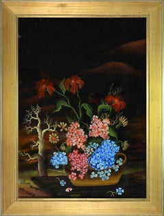 Stillleben – Ölgemälde von Dragan Bobovec – 1973