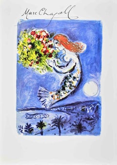 La Baie des Anges – Lithografie von Marc Chagall – 1962