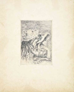 Le Chapeau Epinglé - Gravure de Pierre-Auguste Renoir - années 1890