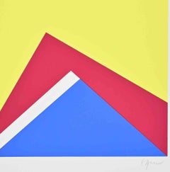 Journey Around the Triangle - Screenprint by Winfred Gaul - 1970s